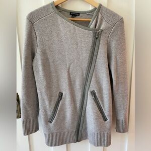 Club Monaco Wool Chunky Oversized Knit Longline Jacket